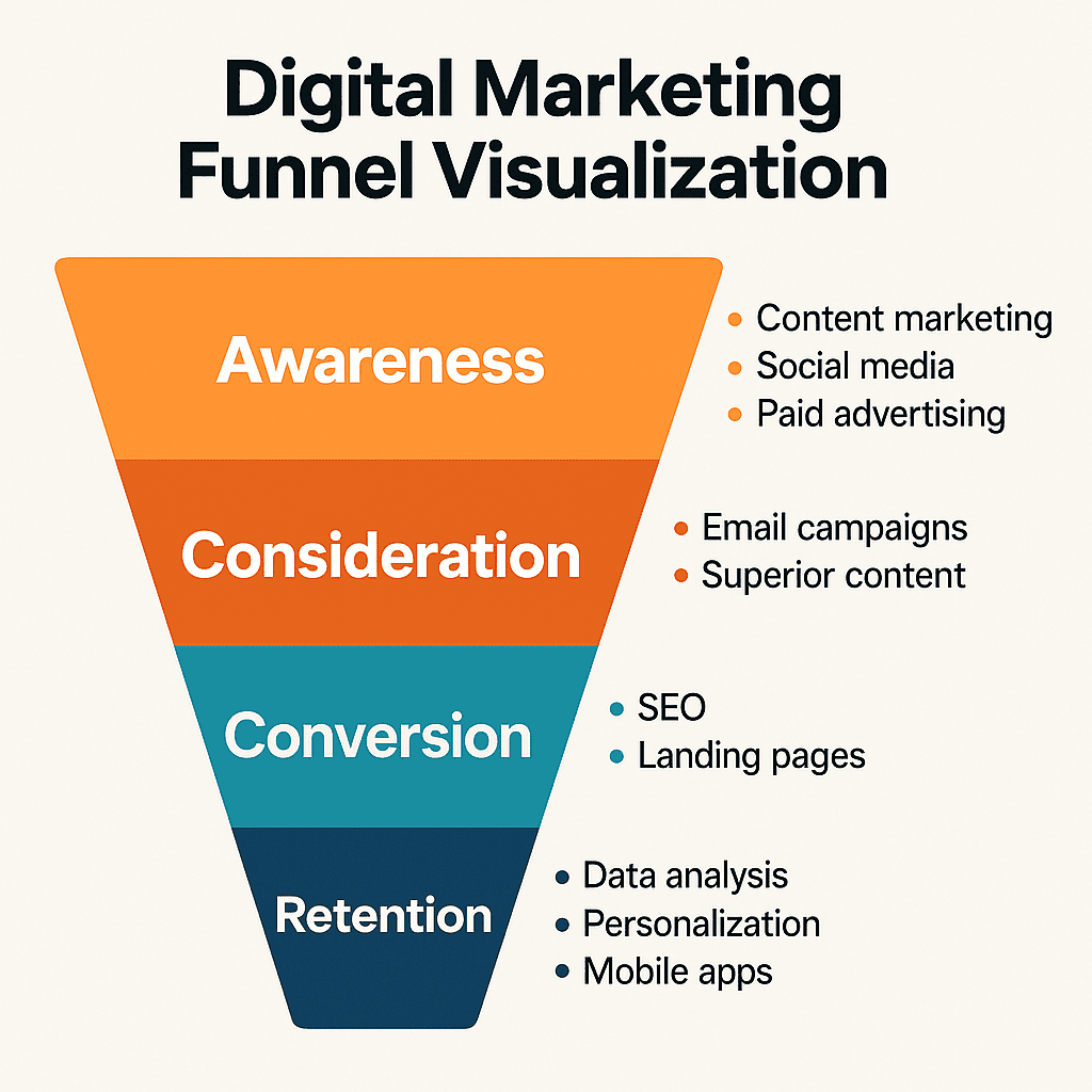Digital Marketing Funnel Visualization