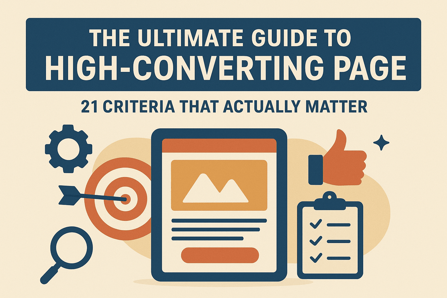 The Ultimate Guide to High-Converting Landing Pages: 21 Criteria That Actually Matter